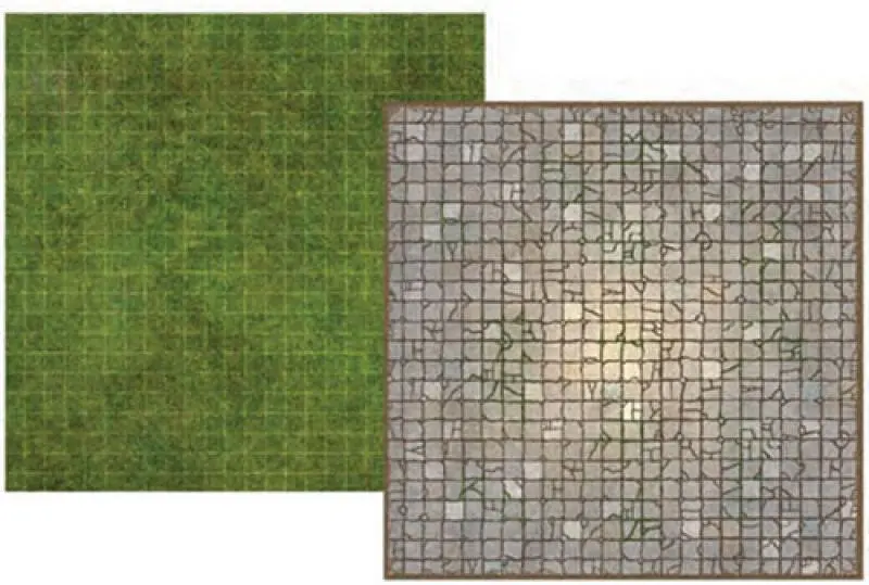 Battle Mat Board - Dungeon and Grass