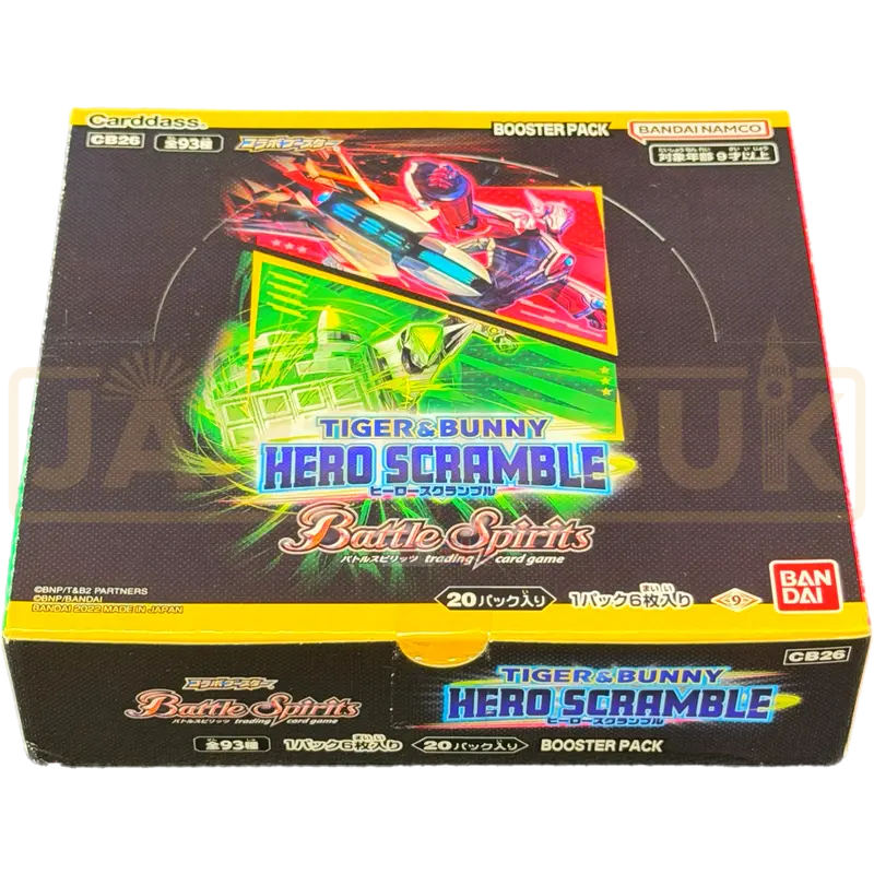 Battle Spirits Tiger & Bunny Hero Scramble CB26 Japanese Booster Box