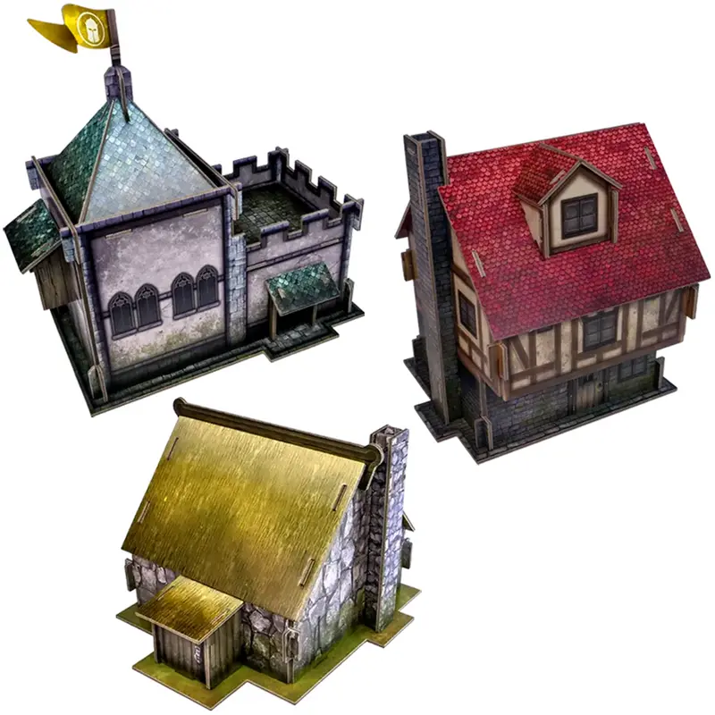 Battlefields Terrain Crate Village Buildings Pack