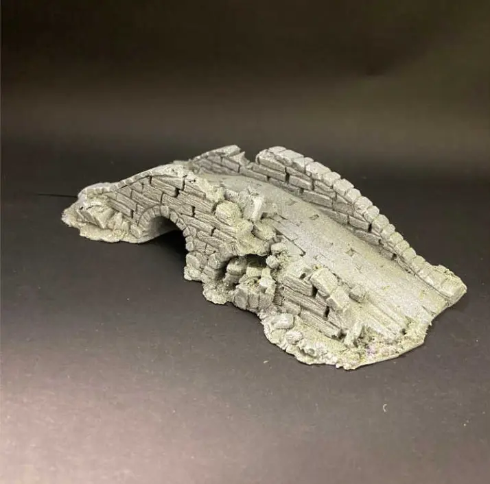 Battlezone Large Battlefield Damaged Bridge -Tabletop Terrain