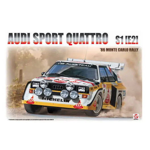 Beemax Audi Quattro S1 E2 Monte Carlo Rally 1986 -  1/24 Scale