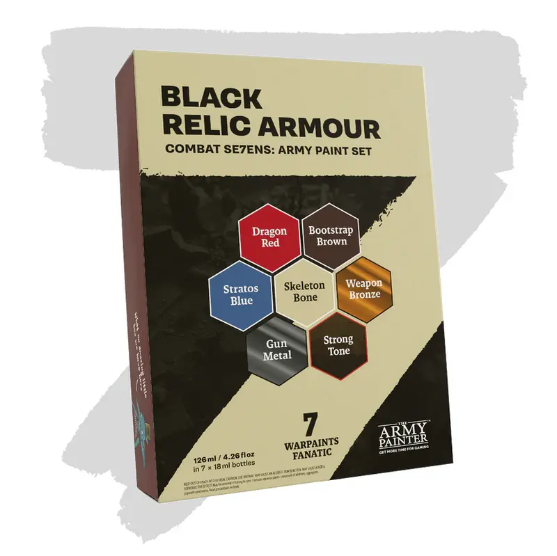 Black Relic Armour - The Army Painter Combat Se7ens Paint Set