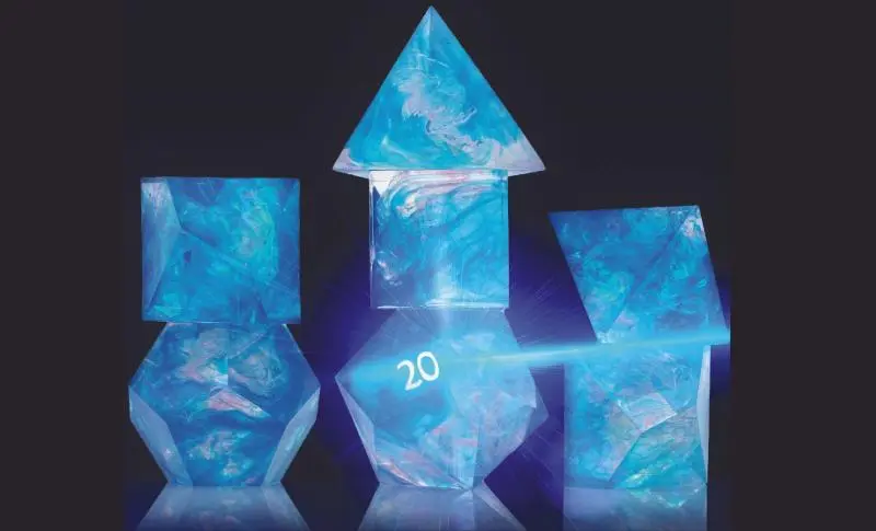 Blue Cloak and Dagger Poly 7 Set - Sirius Dice