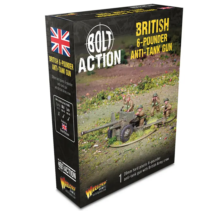 Bolt Action British 6 Pounder Anti Tank Gun