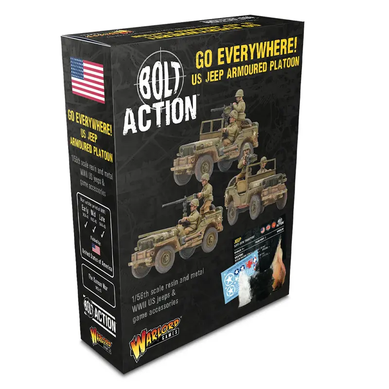Bolt Action Go Everywhere! US Jeep Armoured Platoon