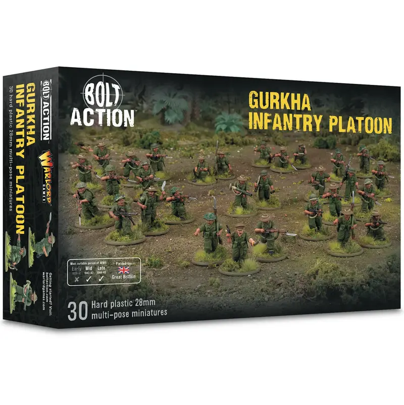 Bolt Action Gurkha Infantry Platoon