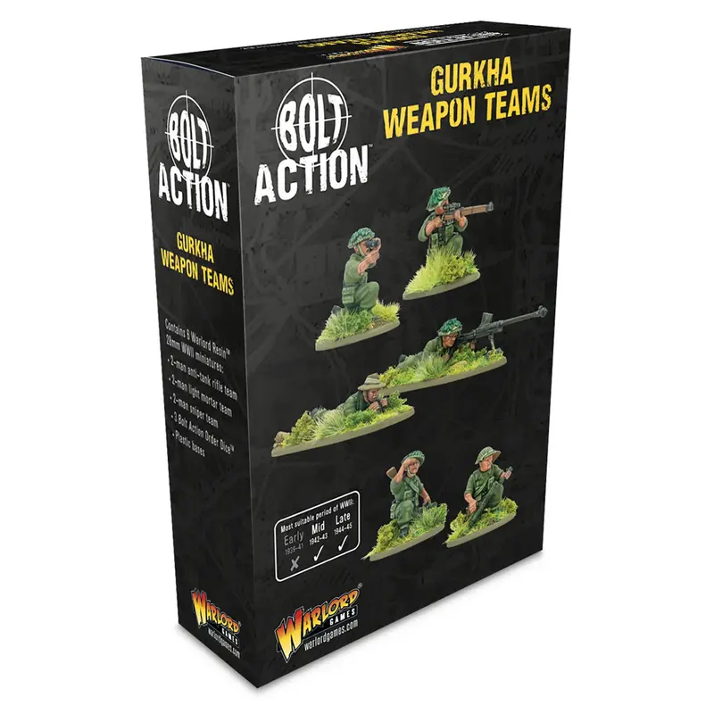 Bolt Action Gurkha Weapon Teams