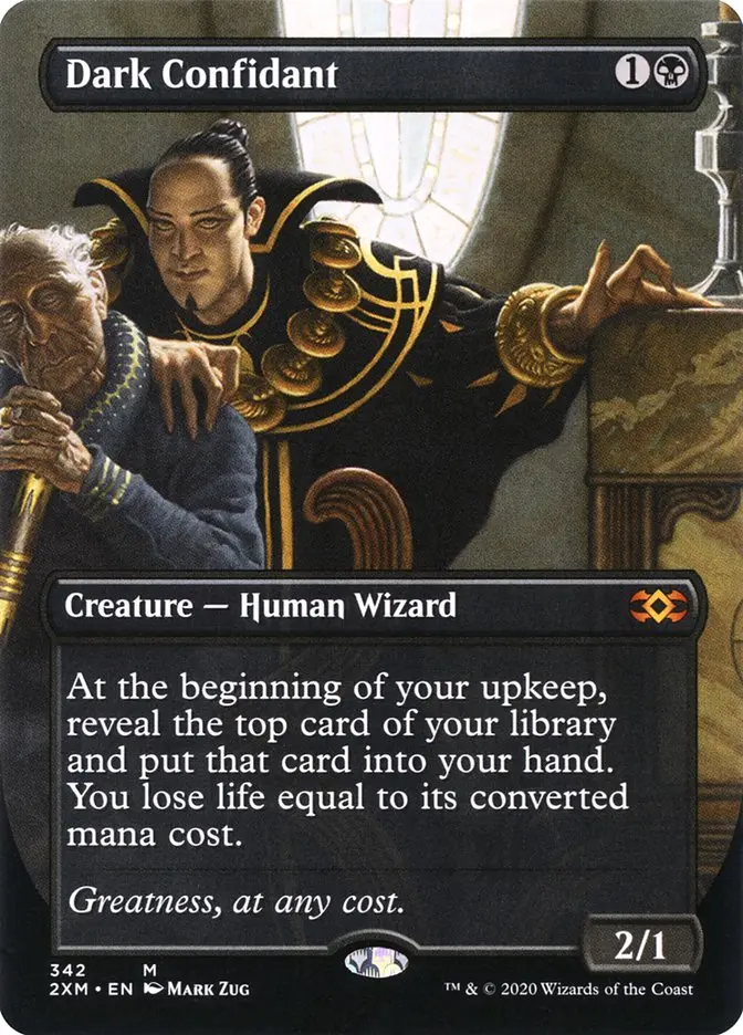 Borderless Dark Confidant Double Masters #342