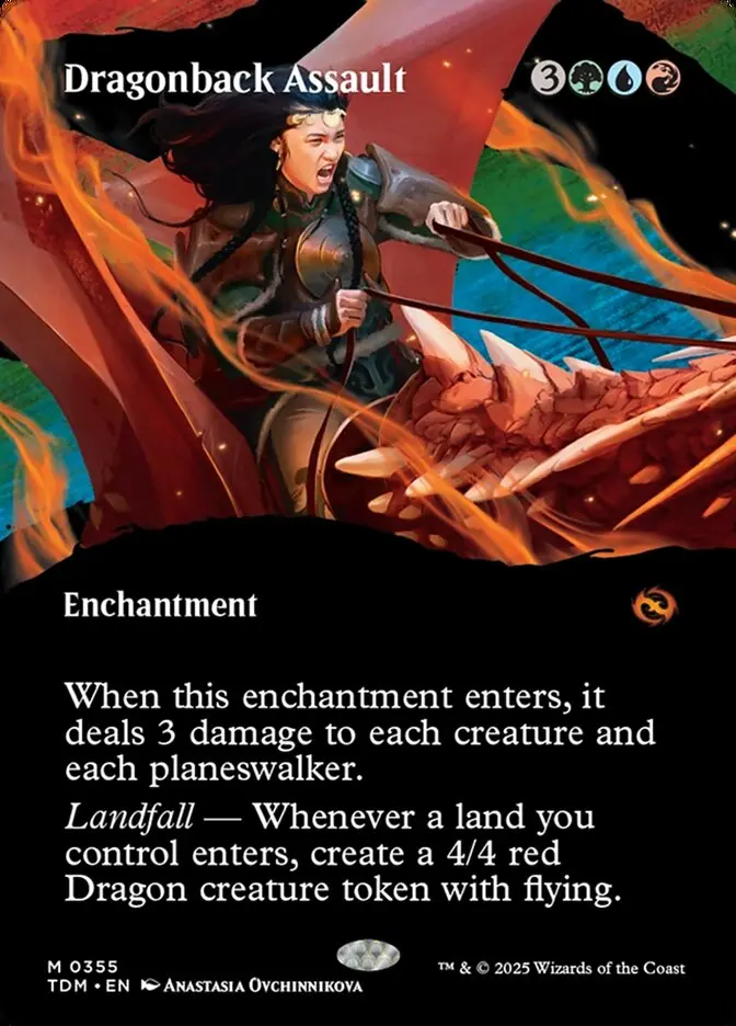 Borderless Dragonback Assault Tarkir Dragonstorm #355