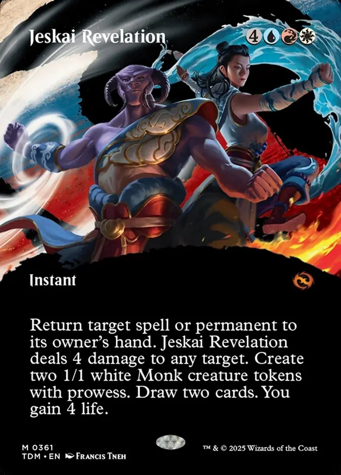 Borderless Jeskai Revelation Tarkir Dragonstorm #361