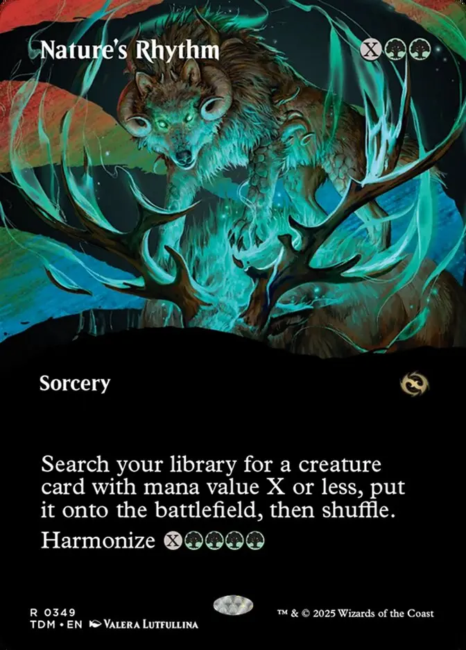 Borderless Nature's Rhythm Tarkir Dragonstorm #349