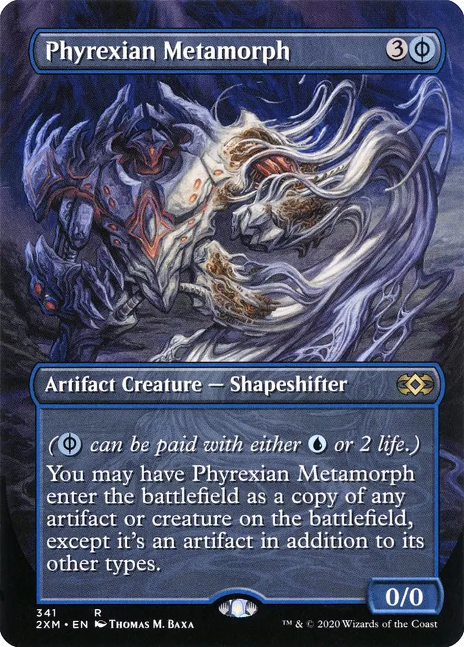 Borderless Phyrexian Metamorph Double Masters #341