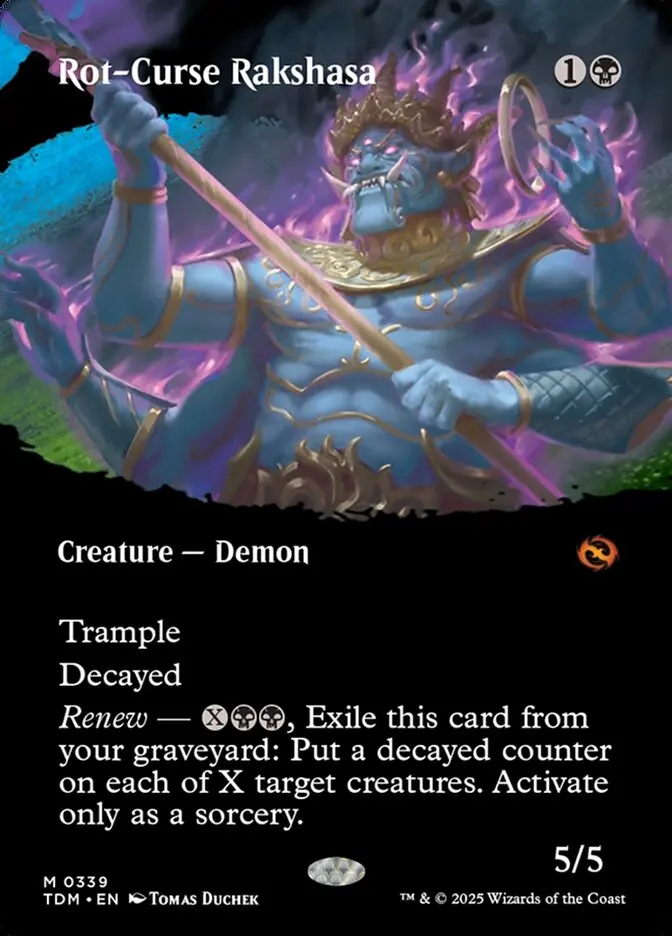 Borderless Rot-Curse Rakshasa Tarkir Dragonstorm #339