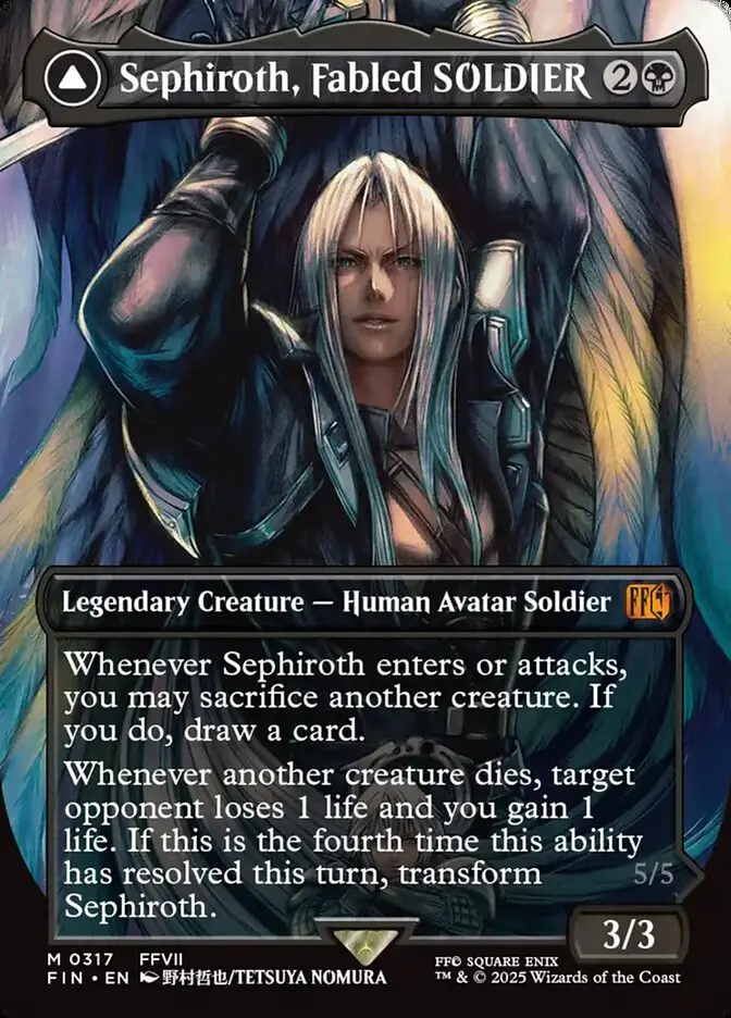 Borderless Sephiroth, Fabled SOLDIER // Sephiroth, One-Winged Angel Final Fantasy #317