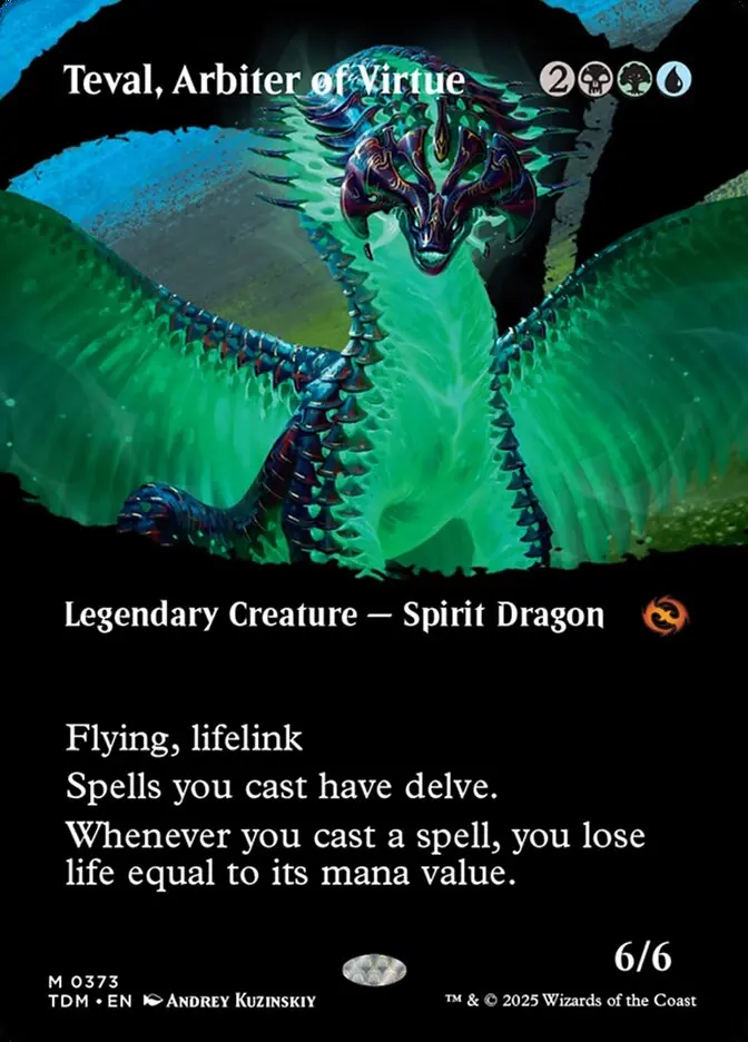 Borderless Teval, Arbiter of Virtue Tarkir Dragonstorm #373