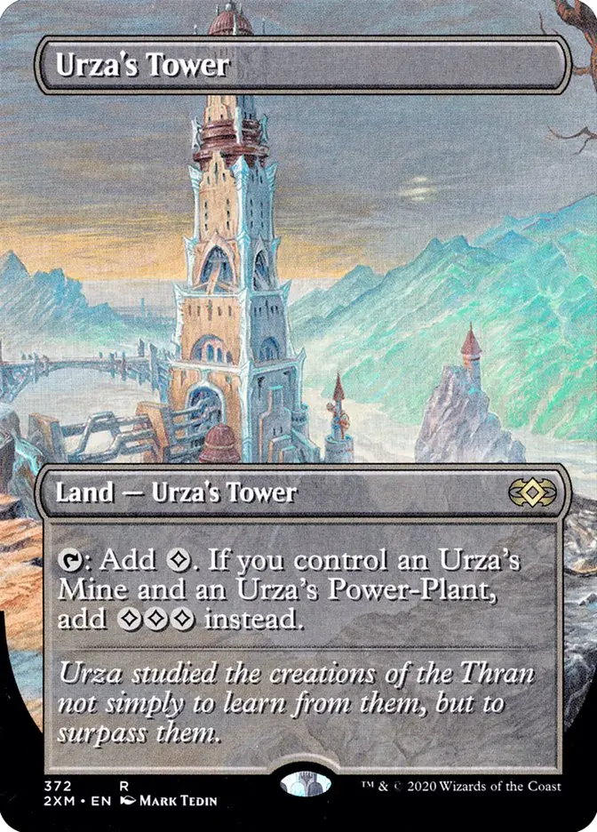 Borderless Urza's Tower Double Masters #372