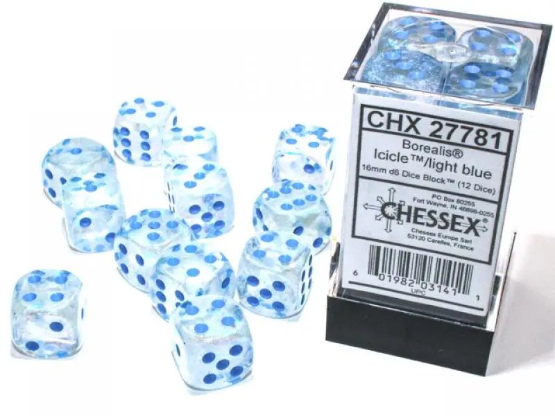 Borealis 16mm d6 Luminary Dice Block