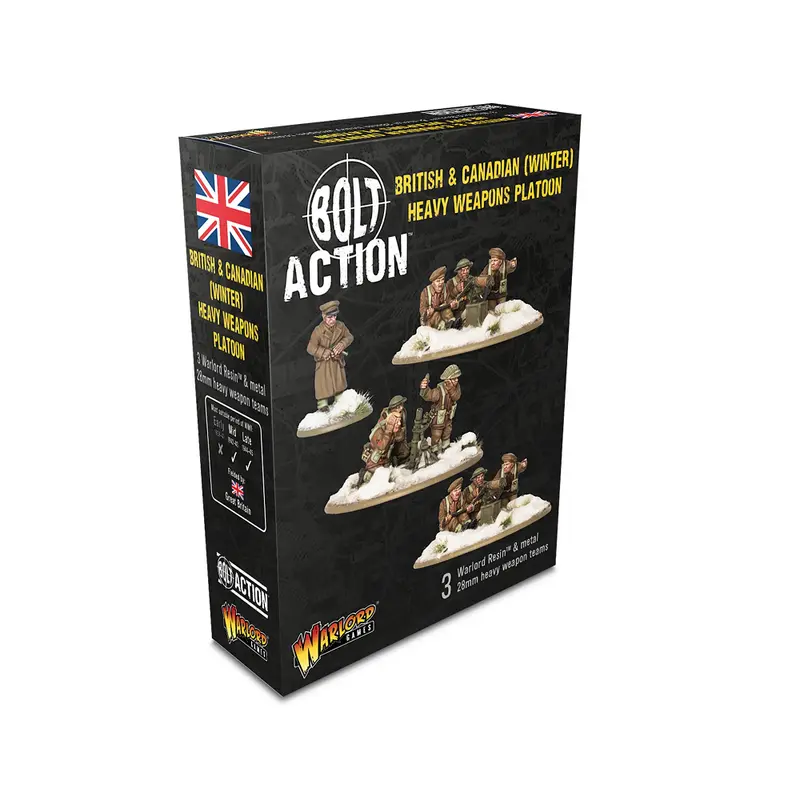 British & Canadian Infantry (Winter) Heavy Weapons Platoon (Bolt Action)