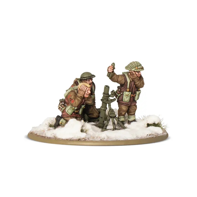 British & Canadian Infantry (Winter) Medium Mortar Team (Bolt Action)