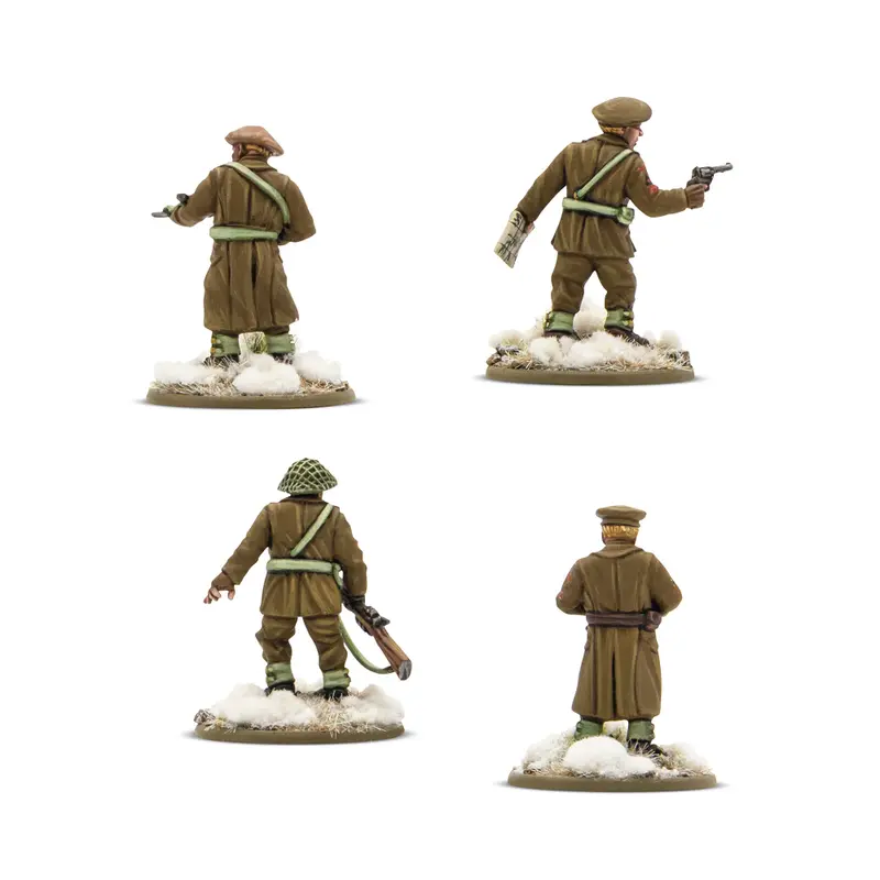 British & Canadian Infantry (Winter) Platoon Commanders (Bolt Action)