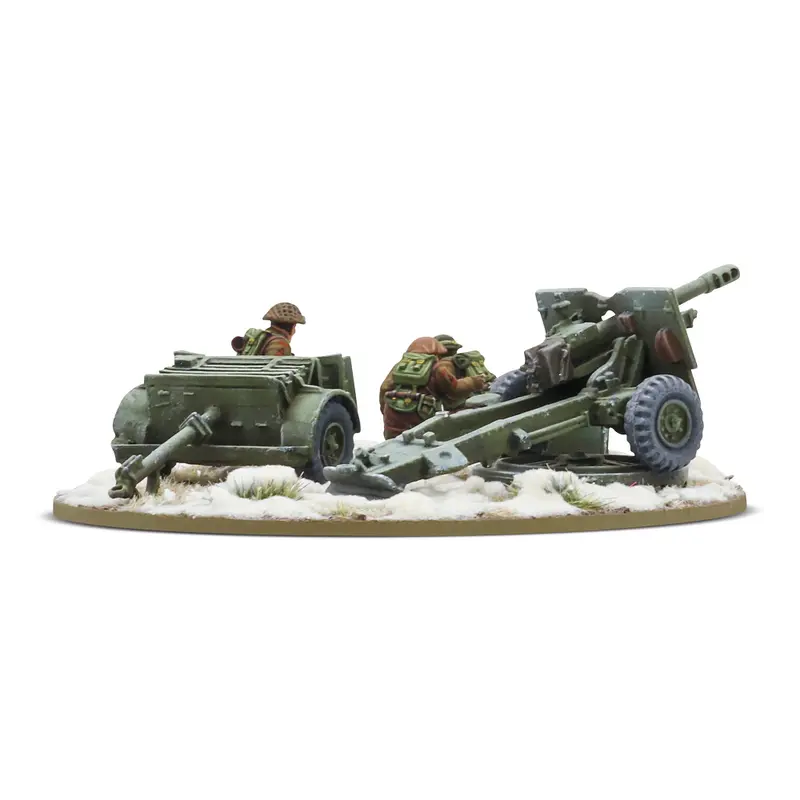 British Infantry (Winter) 25PdrATG with Crew (Bolt Action)