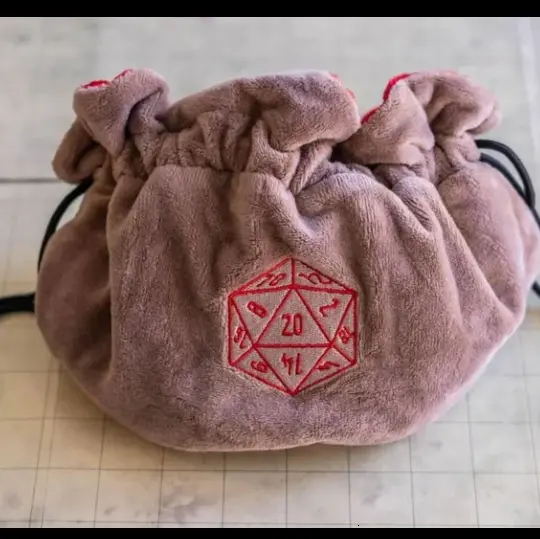 Brown Large Dice Sack - Mystery Dice Goblin
