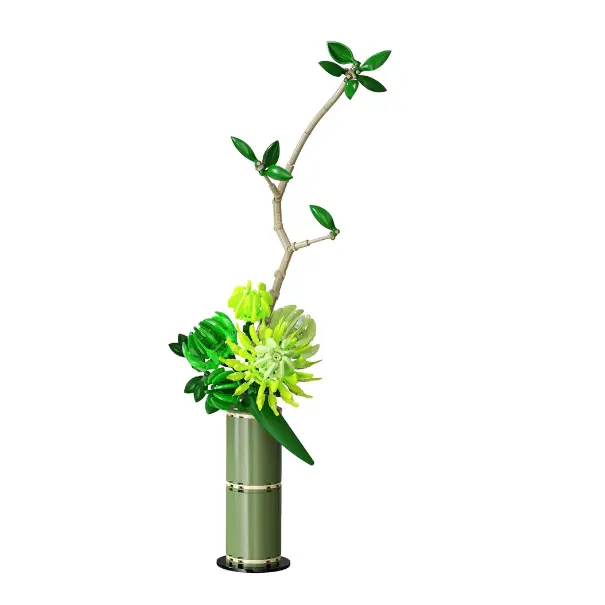 CaDA Calm Harmony Artizan Eastern Floral Art - Building Brick Kit