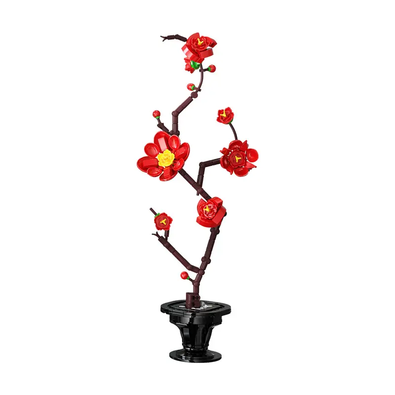 CaDA Silk Blossom Artizan Eastern Floral Art - Building Brick Kit