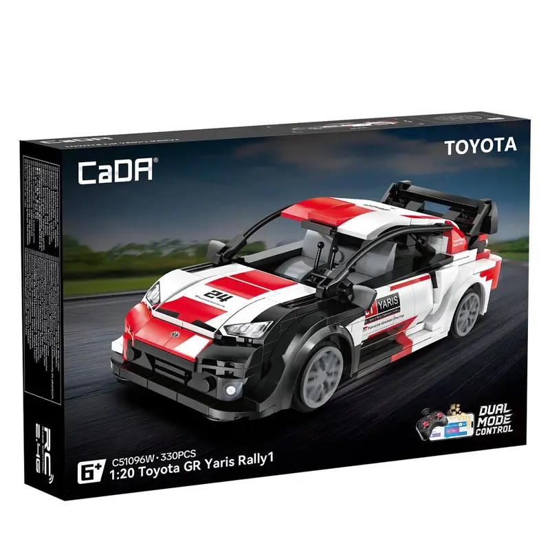 CaDA Toyota GR Yaris Rally1 Racing Car - Brick Model Kit