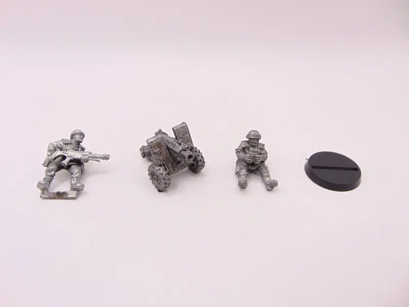 Cadian Shock Troop Heavy Bolter Team