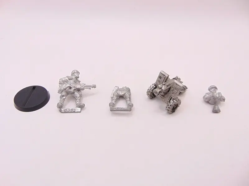 Cadian Shock Troop Heavy Bolter Team