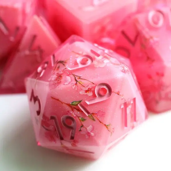 Candied Blossom | Art Core Dice| 7-Polyhedral Set