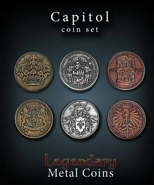 Capitol Coin Set Legendary Metal Coins