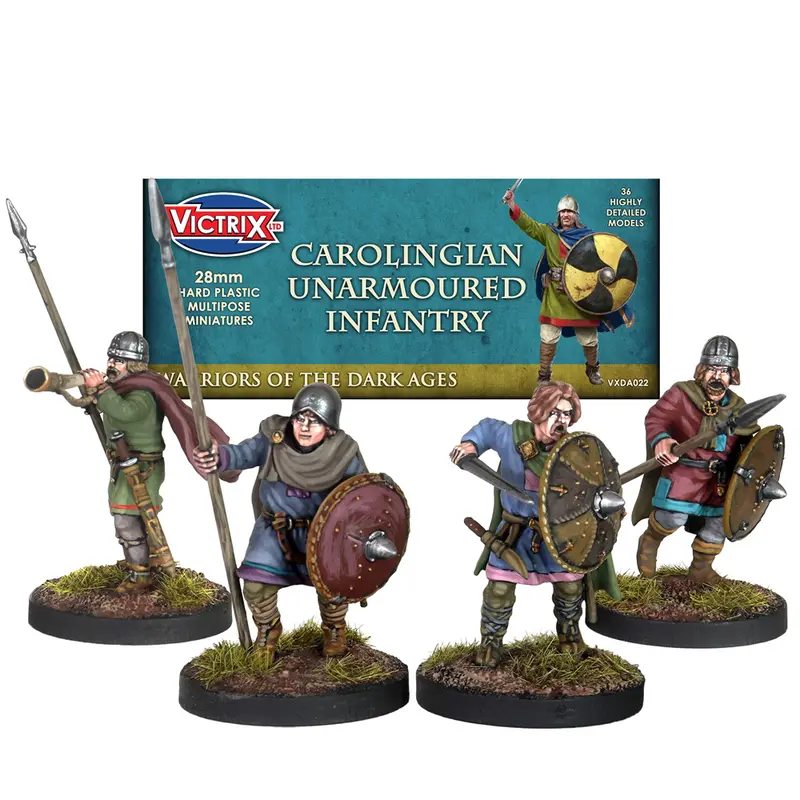 Carolingian Unarmoured Infantry - Victrix Dark Ages
