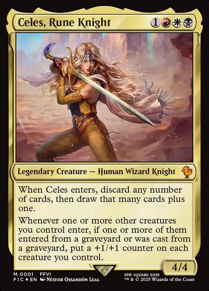 Celes, Rune Knight Final Fantasy Commander #001