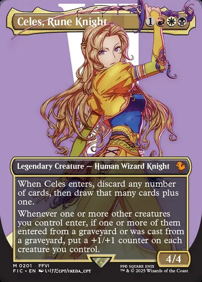 Celes, Rune Knight Final Fantasy Commander #201