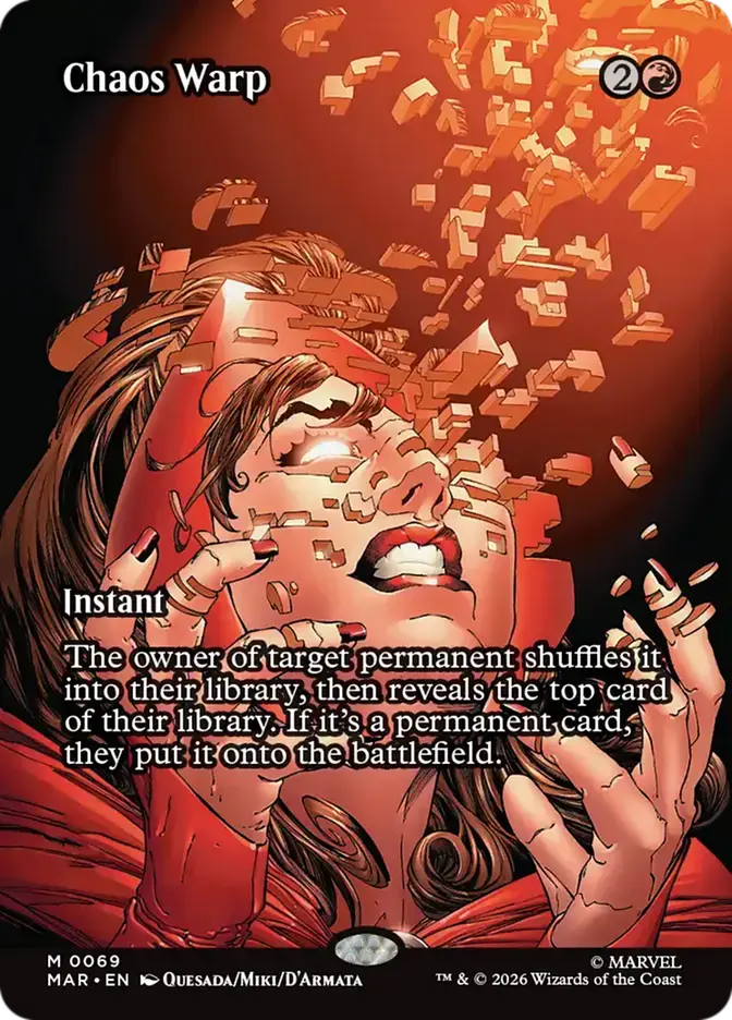 Chaos Warp Marvel Borderless Source Material #069