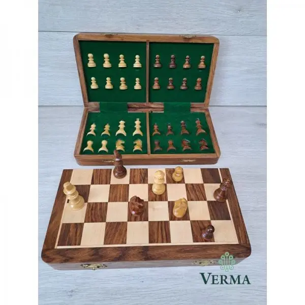 CHESS SET FOLDING 14"