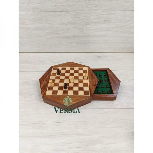 CHESS SET OCT M/G 9"