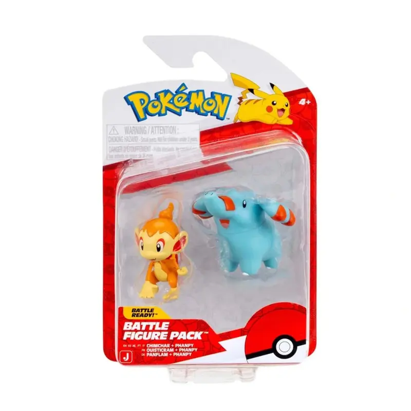 Chimchar & Phanpy Pokémon Battle Figure Set