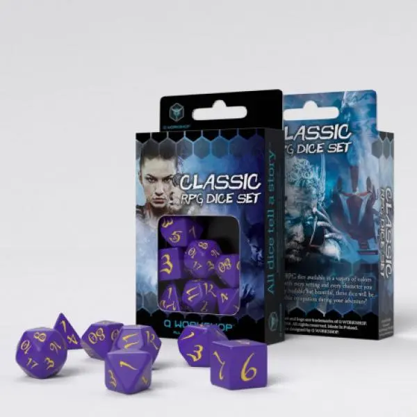 Classic RPG Purple/Yellow Dice Set