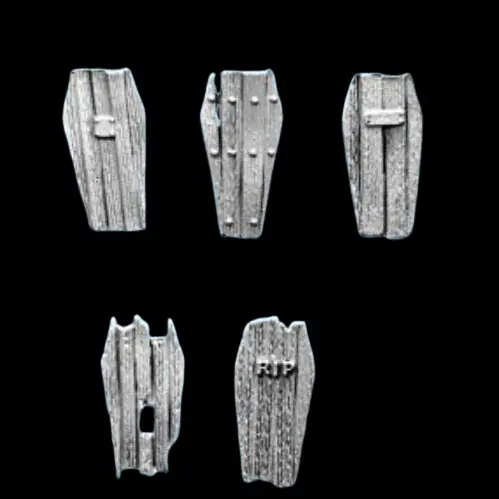 Coffin Shaped Shields - Fantasy Worlds