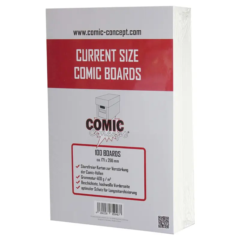 Comic Concept Current Backer Boards 100Pk
