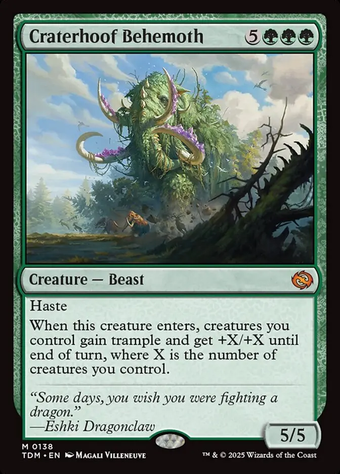 Craterhoof Behemoth Tarkir Dragonstorm #138