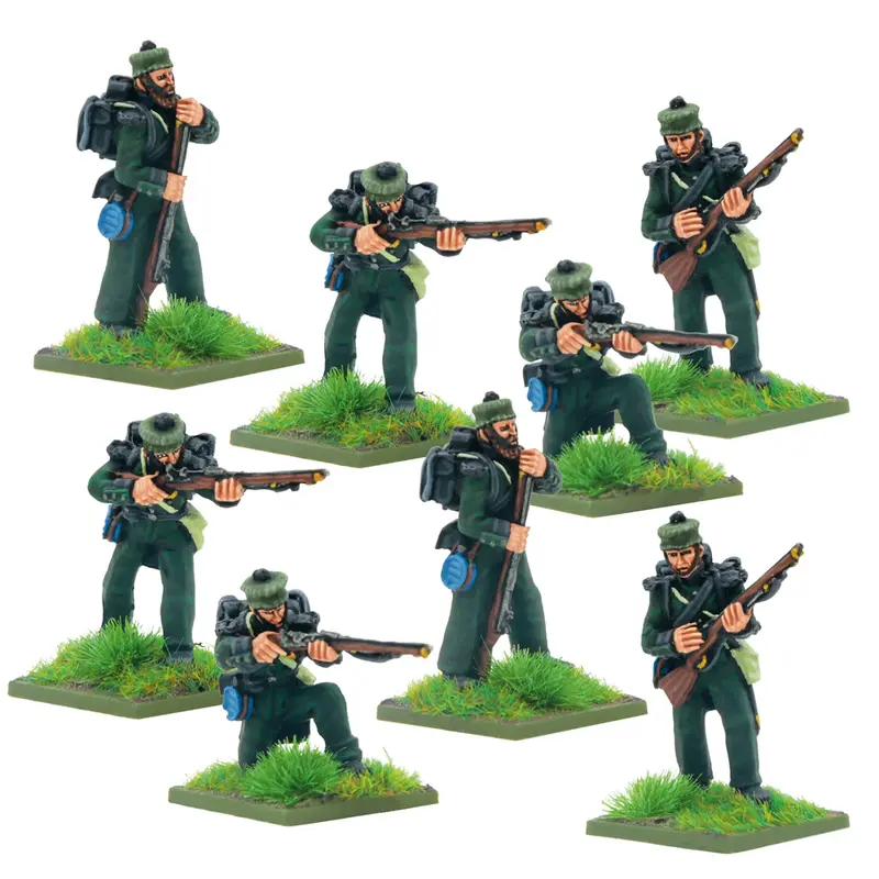 Crimean War British Rifle Brigade in Forage Caps - Black Powder