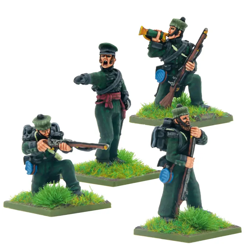 Crimean War British Rifle Brigade in Forage Caps Command