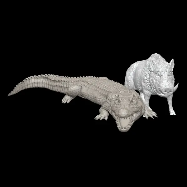 Crocodile & Wild Boar Miniatures - Port Royal