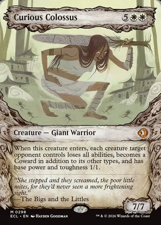 Curious Colossus Fable Frame Lorwyn Eclipsed #298