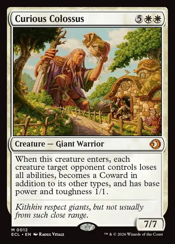 Curious Colossus Lorwyn Eclipsed #012
