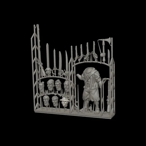 Customisable Maroon Character Sprue - Port Royal